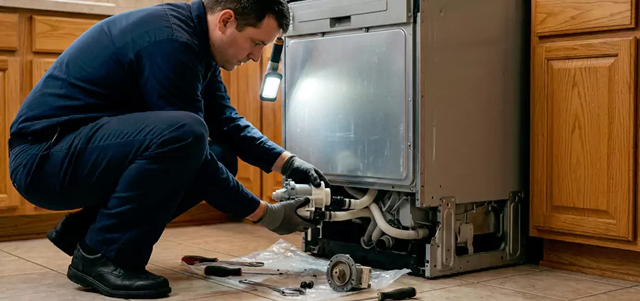 Dishwasher Drain Hose Repair in Woburn
